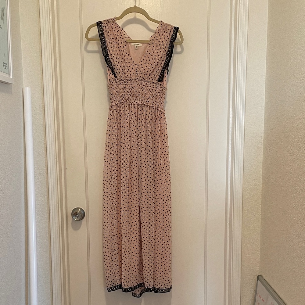 Pink and Black Women's Dress